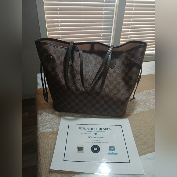Checkered Brown Tote Bag - Picture 1 of 16